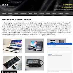 Acer laptop service center chennai
