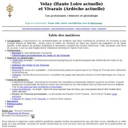 Velay et Vivarais protestants