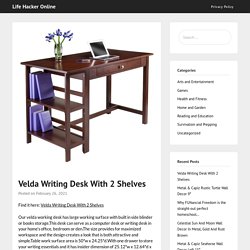 Velda Writing Desk With 2 Shelves
