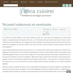 » Velouté butternut et cacahuète