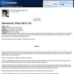 The Gate - Sherlock fic: Thrall, NC-17 1/4