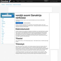 Venäjä-Suomi Sanakirja, Glosbe