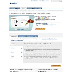 Vendere online con Pagamenti su sito web - PayPal Italia