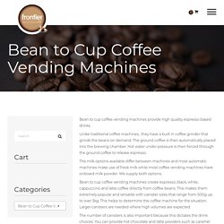 Bean to Cup Coffee Vending Machines
