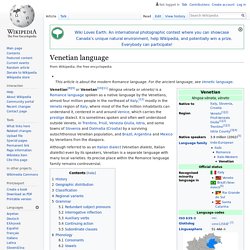 Venetian language