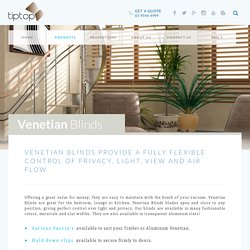 Venetian Blinds For Windows Melbourne, Victoria