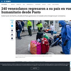 240 venezolanos regresaron a su país en vuelo humanitario desde Pasto - Cali