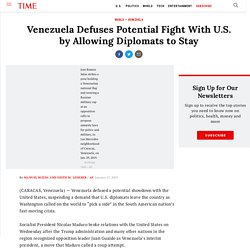 1/27/19: Venezuela allows US diplomats to stay