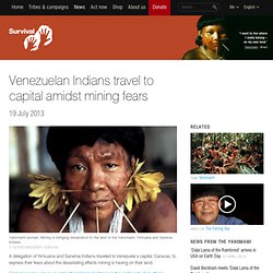Venezuelan Indians travel to capital amidst mining fears