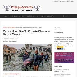 Venice flood due to climate change – only it wasn't