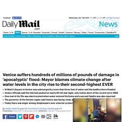 Two die as Venice suffers second-highest water levels EVER