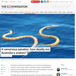 A venomous paradox: how deadly are Australia's snakes?