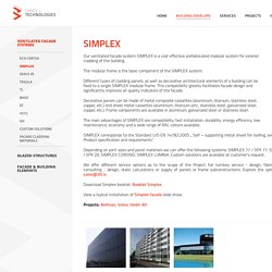 SIMPLEX ventilated facade system