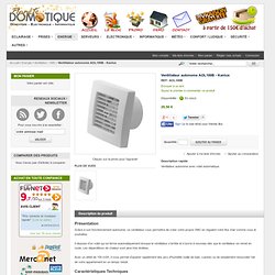 Ventillateur autonome AOL100B - Kanlux - Ventilation / VMC - Energie