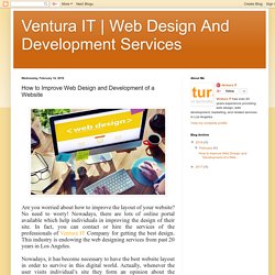 Web Design And Development Services: How to Improve Web Design and Development of a Website