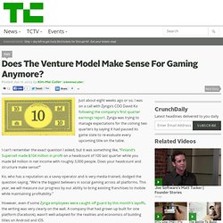 Does The Venture Model Make Sense For Gaming Anymore?