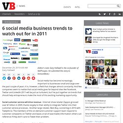 6 social media business trends to watch out for in 2011
