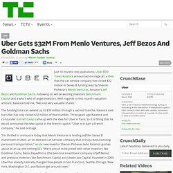 Uber Gets $32M From Menlo Ventures, Jeff Bezos And Goldman Sachs