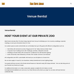 Party Ideas for Entertainment within Enclosures with Animals in Zoo