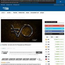 VeraOne : la ruée vers l'or française sur Ethereum !
