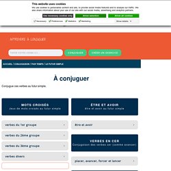 Verbes à conjuguer au futur simple