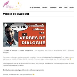 Verbes de dialogue – Ecrire-un-roman.com