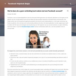 Wat te doen als u geen verbinding kunt maken met een Facebook-account?
