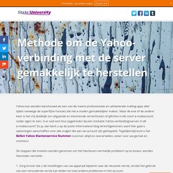 Methode om de Yahoo-verbinding met de server gemakkelijk te herstellen