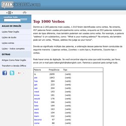 1000 verbos mais utilizados para falar inglês