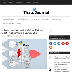 Which factor makes python language quite & easy?