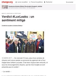 Verdict #LuxLeaks : un sentiment mitigé
