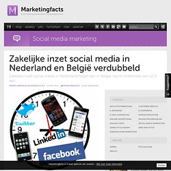 Zakelijke inzet social media in Nederland en België verdubbeld
