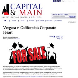 Vergara v. California’s Corporate Heart