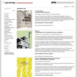 EM2N > sowohl – als auch / Architektenmonografien / Verlag gta