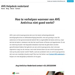 Hoe te verhelpen wanneer een AVG Antivirus niet goed werkt? – AVG Helpdesk nederland