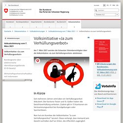 Volksinitiative «Ja zum Verhüllungsverbot»