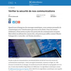 Vérifier la sécurité de nos communications