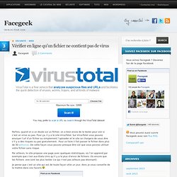 Vérifier en ligne qu'un fichier ne contient pas de virus