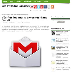 Vérifier les mails externes dans Gmail