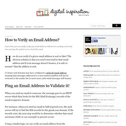 How to Verify an Email Address - Ping It!