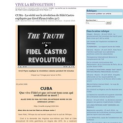 CUBA - La vérité sur la révolution de Fidel Castro expliquée par Errol Flynn (vidéo 50'