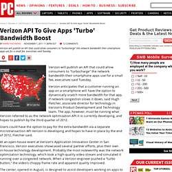 Verizon API To Give Apps 'Turbo' Bandwidth Boost