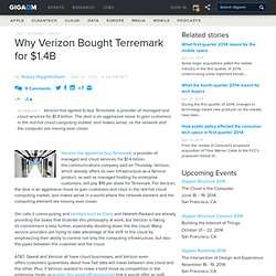 Why Verizon Bought Terremark for $1.4B — Tech News and Analysis - Aurora
