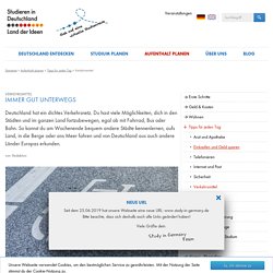 Verkehrsmittel - Studieren in Deutschland - Land der Ideen