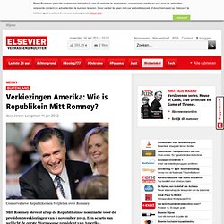 Buitenland - Verkiezingen Amerika: Wie is Republikein Mitt Romney?
