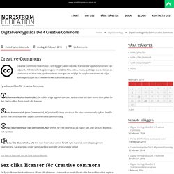Digital verktygslåda Del 4 Creative Commons – NODSTRÖM EDUCATION