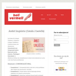 Boli vermell – Àmbit lingüístic (Català i Castellà) – Boli vermell