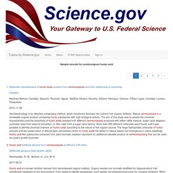 vermicompost humic acid: Topics by Science.gov