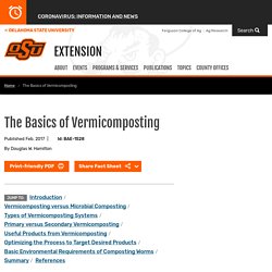 The Basics of Vermicomposting