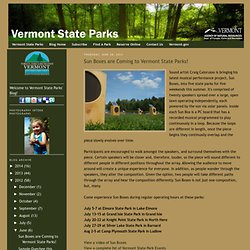 Sun Boxes are Coming to Vermont State Parks!